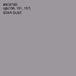 #9C979D - Star Dust Color Image